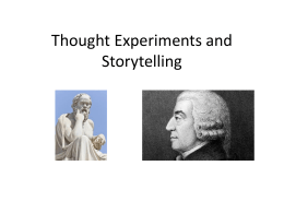 Thought Experiments and Storytelling