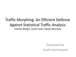 Traffic Morphing: An Efficient Defense Against Statistical Traffic