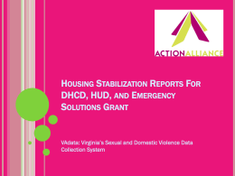 Housing Stabilization