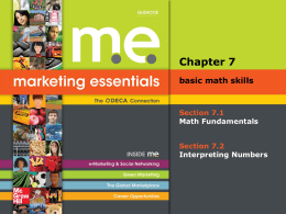 Marketing Essentials_ Chapter 7_Basic Math Skills_.ppt