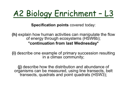 A2 Biology Enrichment – L3