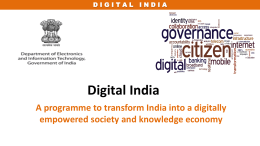 to Digital India Presentation