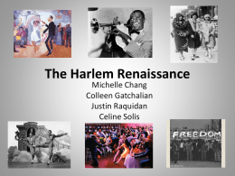 The Harlem Renaissance - MHS AP Literature 2013