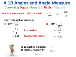 4.1B Angles and Angle Measure