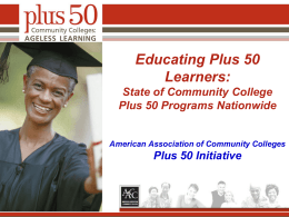 Educating Plus 50 Learners