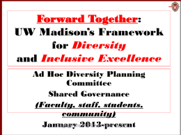 Forward Together: UW–Madison`s Framework