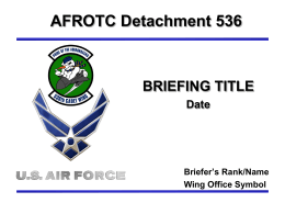 Briefing Template
