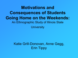 Motivations and Consequences of Students Going Home on the