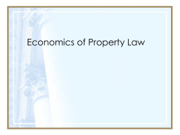 Economics in the Law - University of Dayton