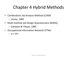 Chapter 4 Hybrid Methods