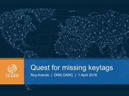 Quest_for_the_missing_keytags - DNS-OARC