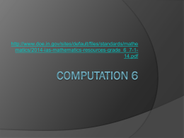 Computation 6