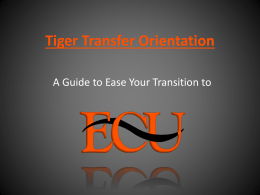 Tiger Transfer Orientation