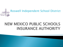 Why the Plan Changes? - Roswell Independent School District
