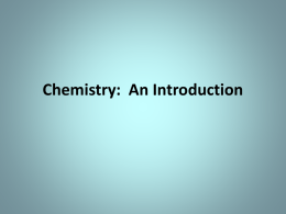 Chemistry: An Introduction
