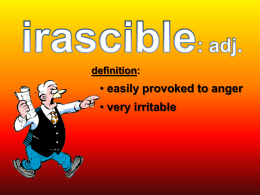 irascible