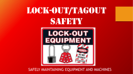 Lockout/tagout PowerPoint