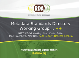 Metadata-JG.ppt - Research Data Alliance