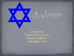 Judaism - YorkHighGlick