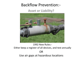 David Cutler 2015 Power point Backflow Presentation
