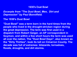 The Dust Bowl PowerPoint