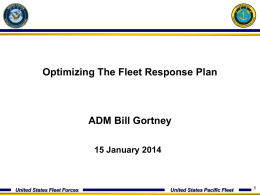 Optimized Fleet Respose Plan