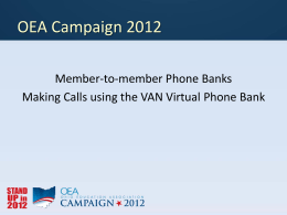 Campaign 2012 VBP - SEA / NEA IT Co-operative