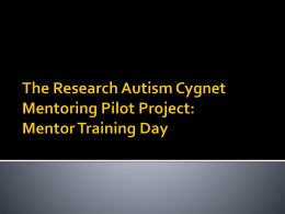 Autism-mentoring project