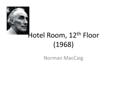 Hotel Room, 12th Floor