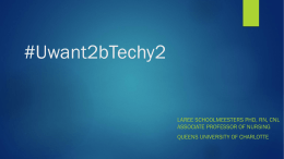 Uwant2bTechy2 - Queens University of Charlotte