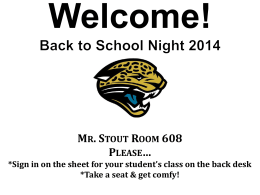Back to school night powerpoint