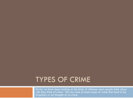 Types of crime