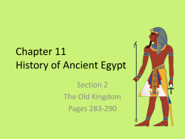 Chapter 11 History of Ancient Egypt