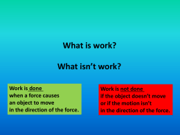 Work and Machines - PPT