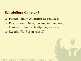Scheduling: Chapter 3