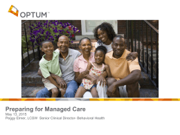 Preparing for Managed Care - New York State Care Management