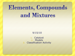 9-15-10 Elements_ Compounds and Mixtures ML