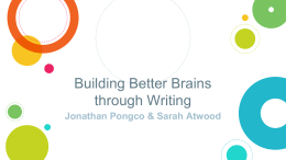 TIP Cohort 3-Building Better Brains through Writing