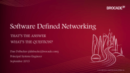 Software Defined Networking - OU Supercomputing Center for