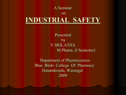 Industrial Hazards And Safety Measures
