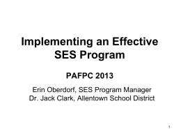 Effective SES Program