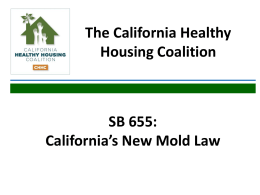 California`s 2015 Mold Law - National Center for Healthy Housing