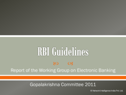 Reserved Bank of India (RBI) Gopalakrishna