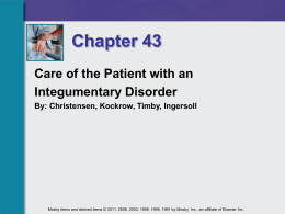 Chapter T64.65.66.CK43 Integumentary disorders