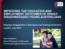 Improving the education and employment outcomes of highly