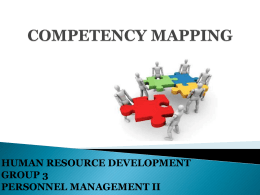 COMPETENCY MAPPING ppt