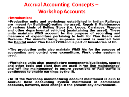 Accrual Accounting Concepts * Manufacturing Accounts