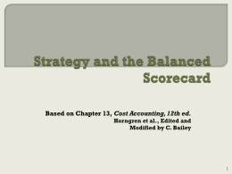 Strategy and the Balanced Scorecard