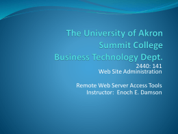 PowerPoint Presentation - The University of Akron