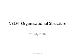 PowerPoint Presentation - NELFT NHS Foundation Trust